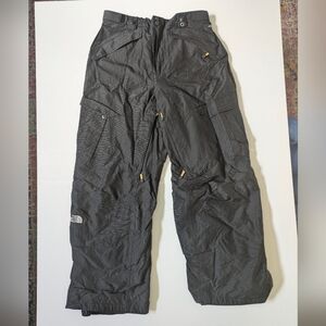 The North Face Men's Black White Stripe Snow Pants Size Medium